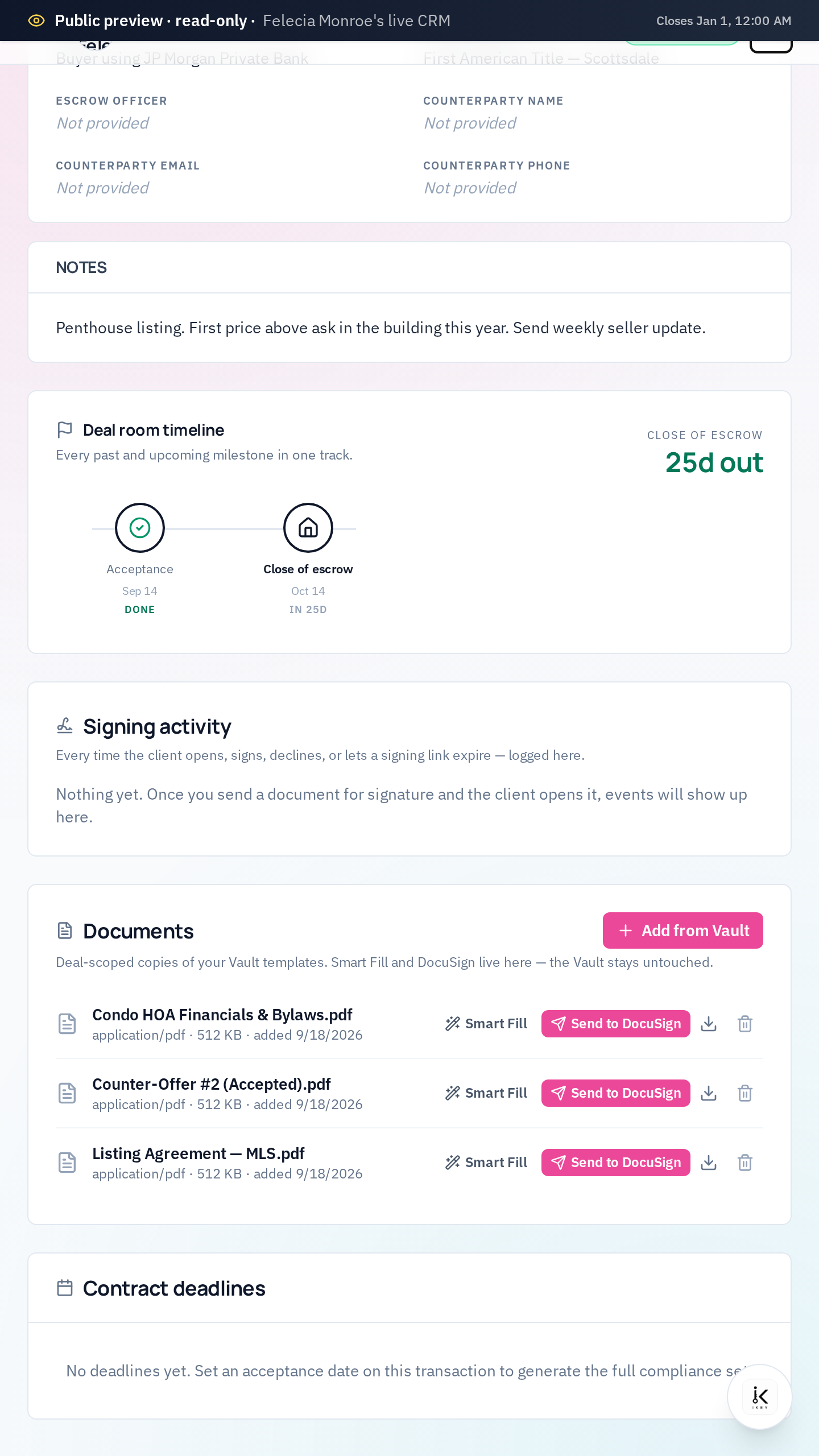 Transaction status